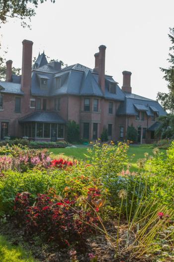 Side exterior view of A.D. White House
