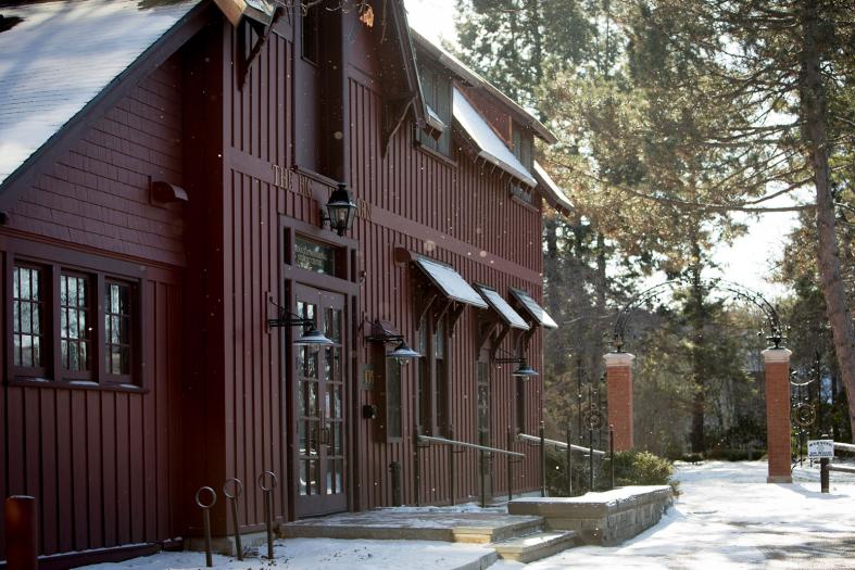 Main entrance to the Big Red Barn.