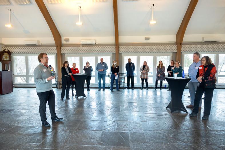 Presentation and dining space at Moakley House