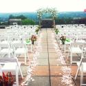 Chairs and Arch on the Willard Straight Terrace