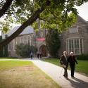 Anabel Taylor Chapel building on a beautiful, sunny day.