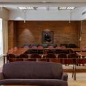 Wendy Purcell Lounge with couches, tables, and chairs for flexible space usage.